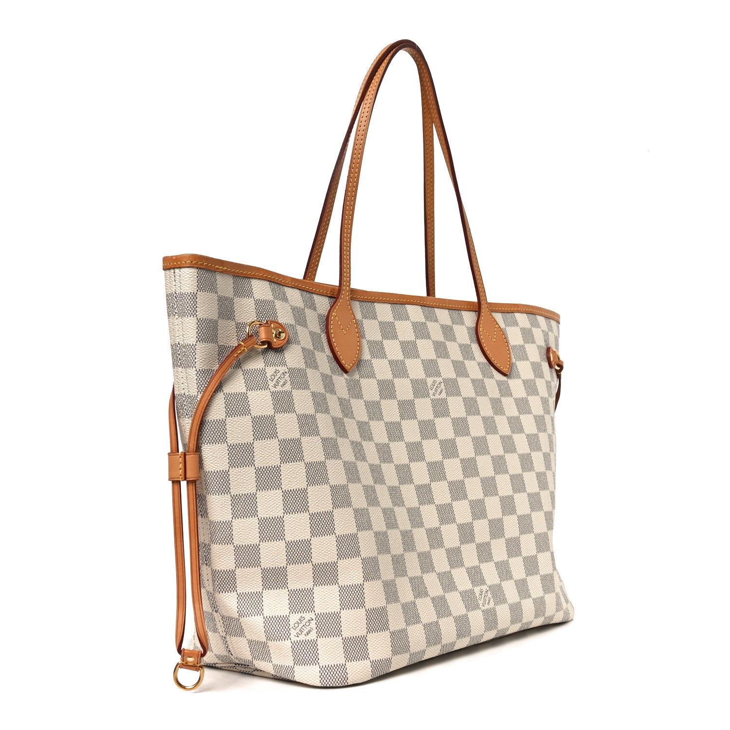 Louis Vuitton Damier Azur Neo Neverfull MM Rose Ballerine 3 of 9