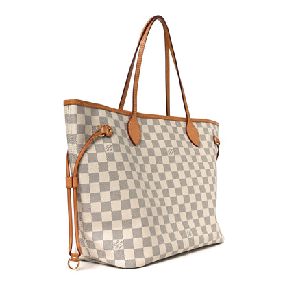 Louis Vuitton Damier Azur Neo Neverfull MM Rose Ballerine 3 of 9