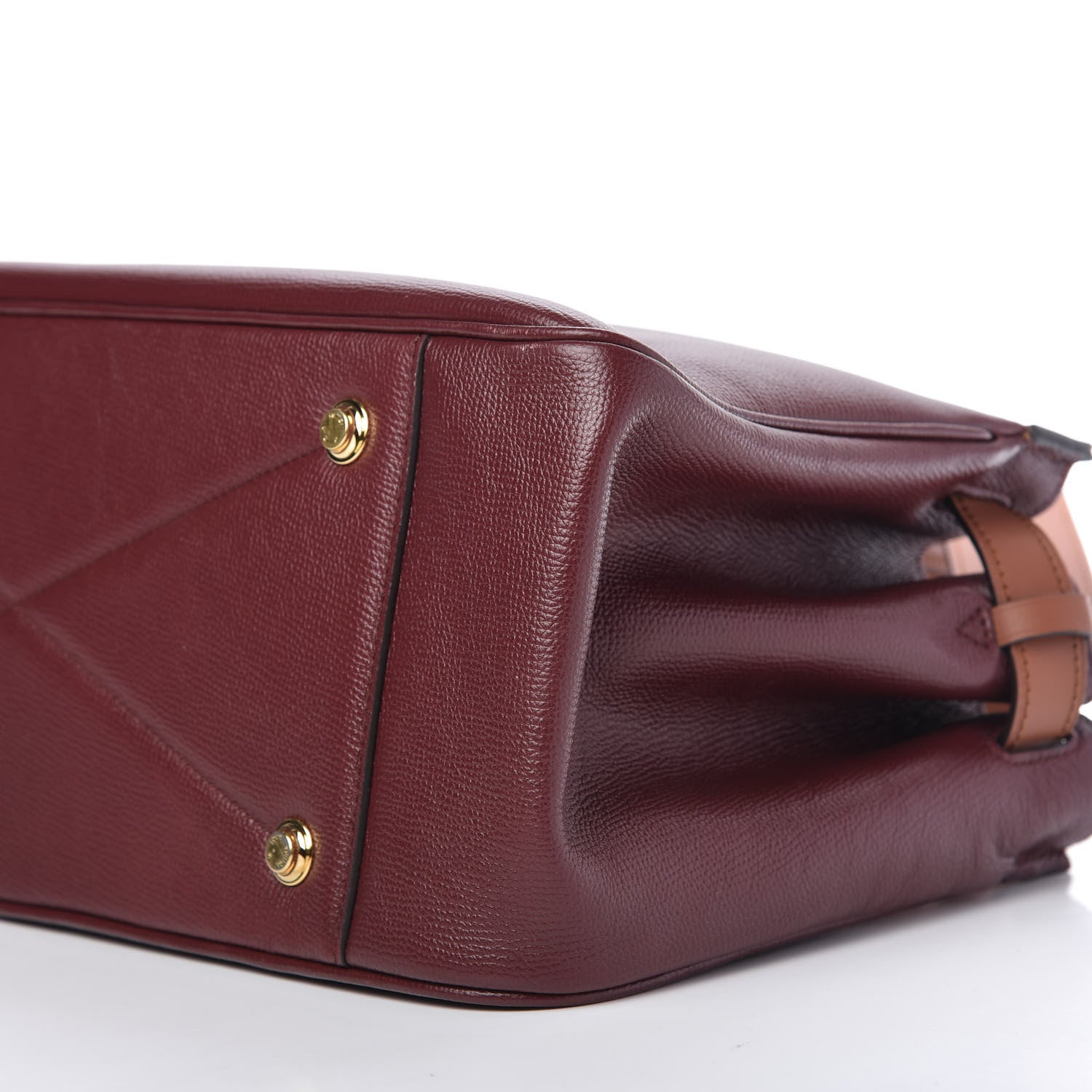 Louis Vuitton Calfskin All Set Bordeaux Tan 7 of 9