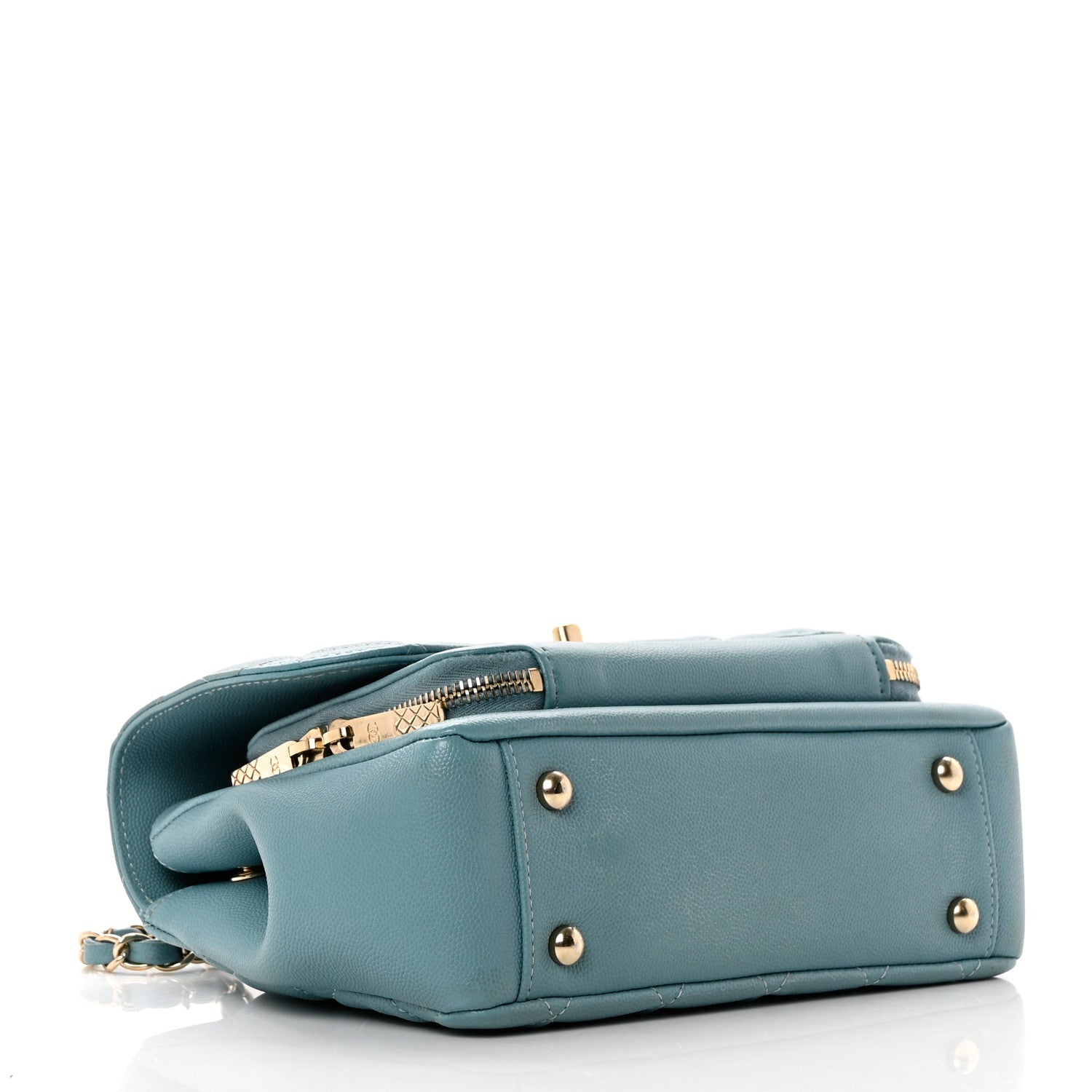 Chanel Caviar Quilted Medium Business Affinity Flap Light Blue 4 of 11