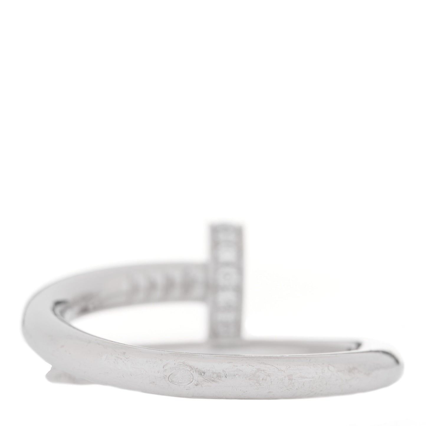 18K White Gold Diamond Juste Un Clou Ring 54 7