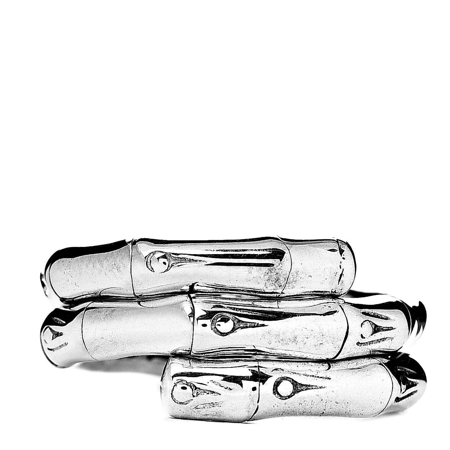Sterling Silver Bamboo Wrap Ring 54 7