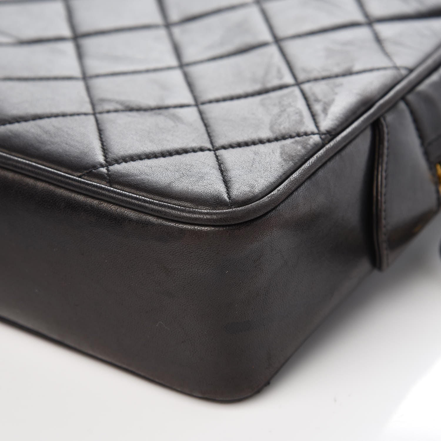 Chanel Lambskin Quilted Camera Case Black 12 of 12