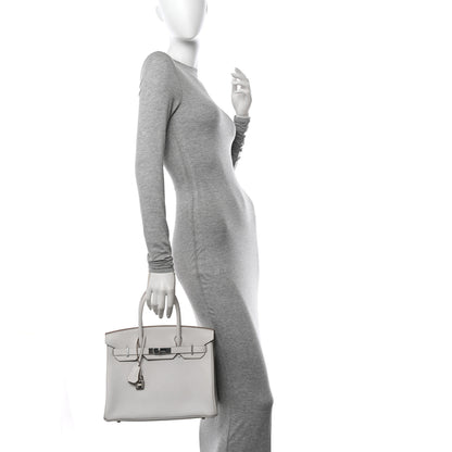 Hermes Togo Birkin 30 Gris Pale 2 of 12
