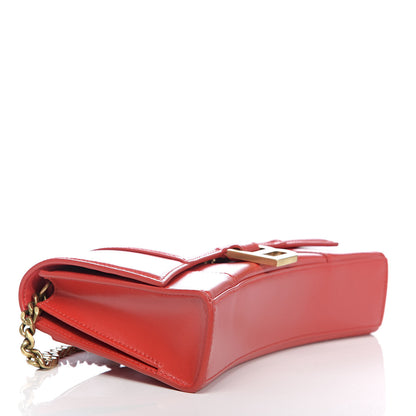 Balenciaga Shiny Box Calfskin Small Hourglass Evening Chain Bag Bright Red 4 of 8