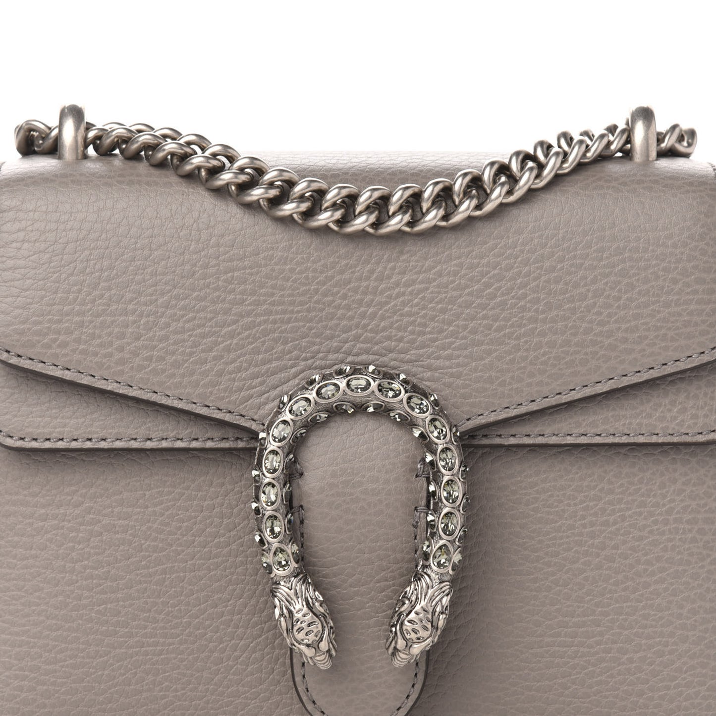 Calfskin Mini Dionysus Shoulder Bag Dusty Grey