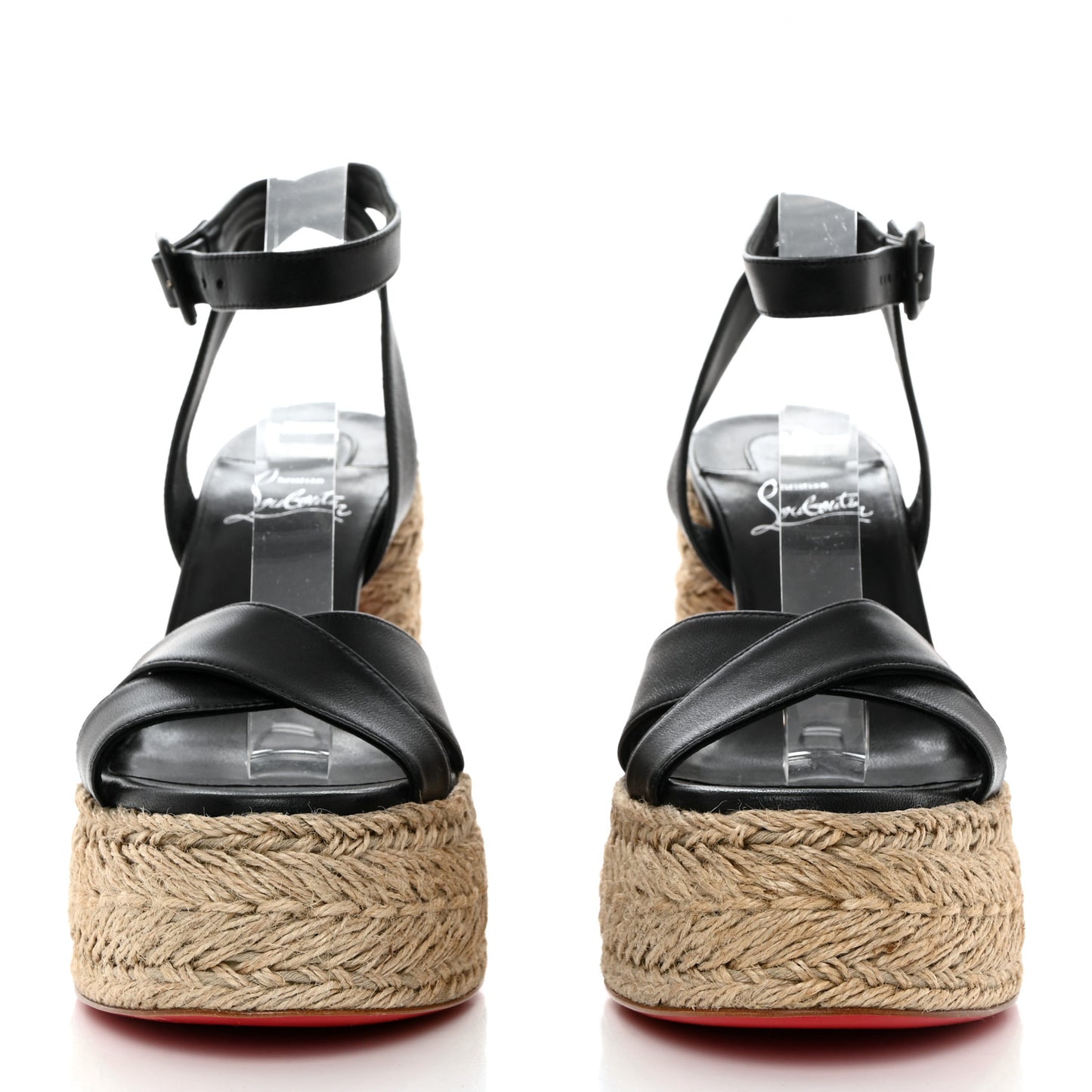 Goatskin Super Mariza 130 Espadrille Sandals 39 Black