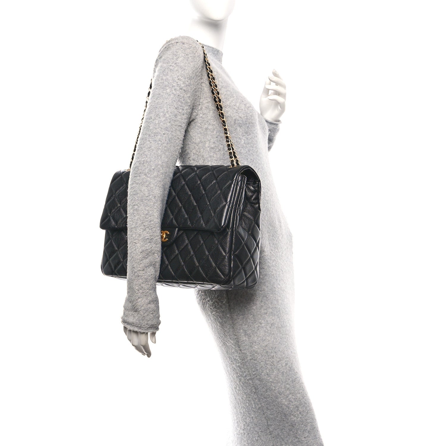 Chanel Caviar Quilted Small XXL Travel Flap Bag Black 3 of 11