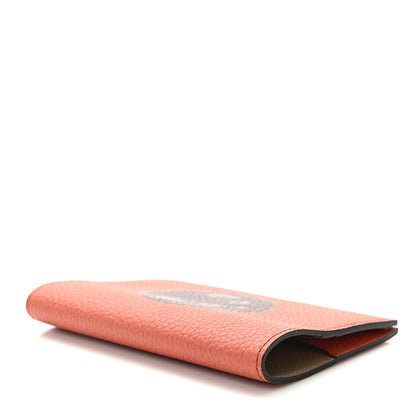 Moynat Taurillon Animal Print Passport Holder Orange 3 of 5