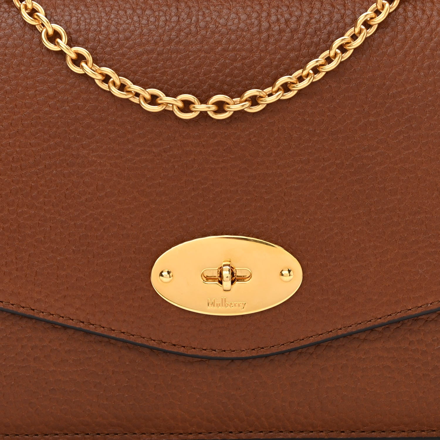 Mulberry Small Classic Grain Calfskin Medium Darley Oak 7 of 10