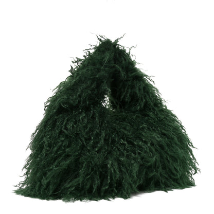 Gucci Faux Fur Softbit Shoulder Bag Green 4 of 11