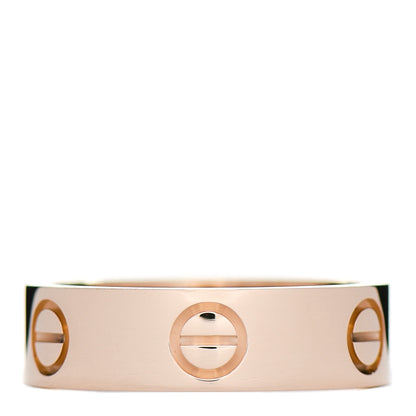 Cartier 18K Pink Gold 5.5mm LOVE Ring 53 6.5 3 of 5