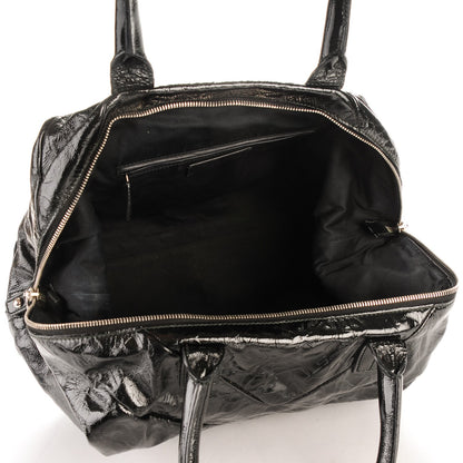 Saint Laurent Embossed Patent Medium Easy Y Bag Black 5 of 7
