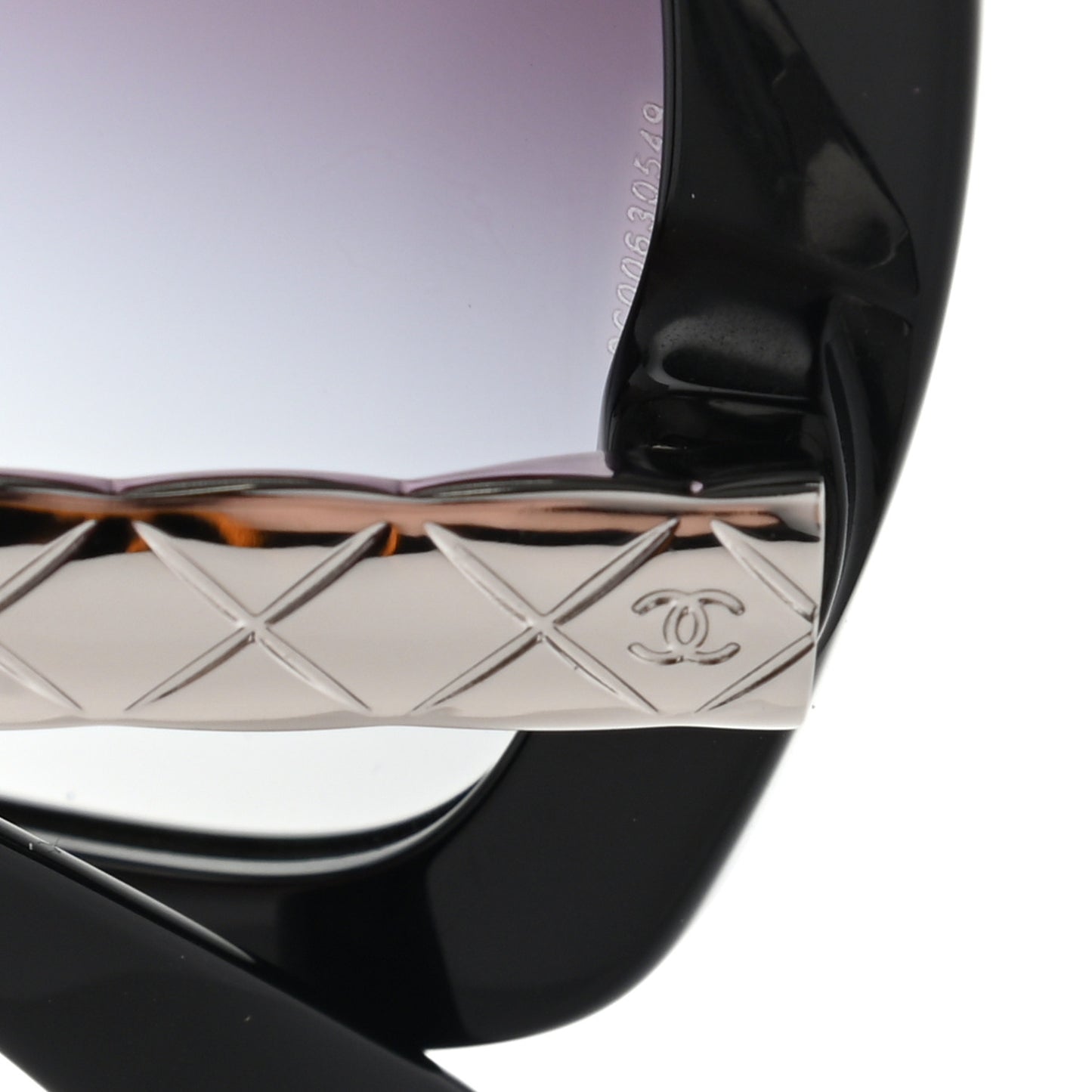 Acetate Spring Butterfly Sunglasses 5370 Black Silver