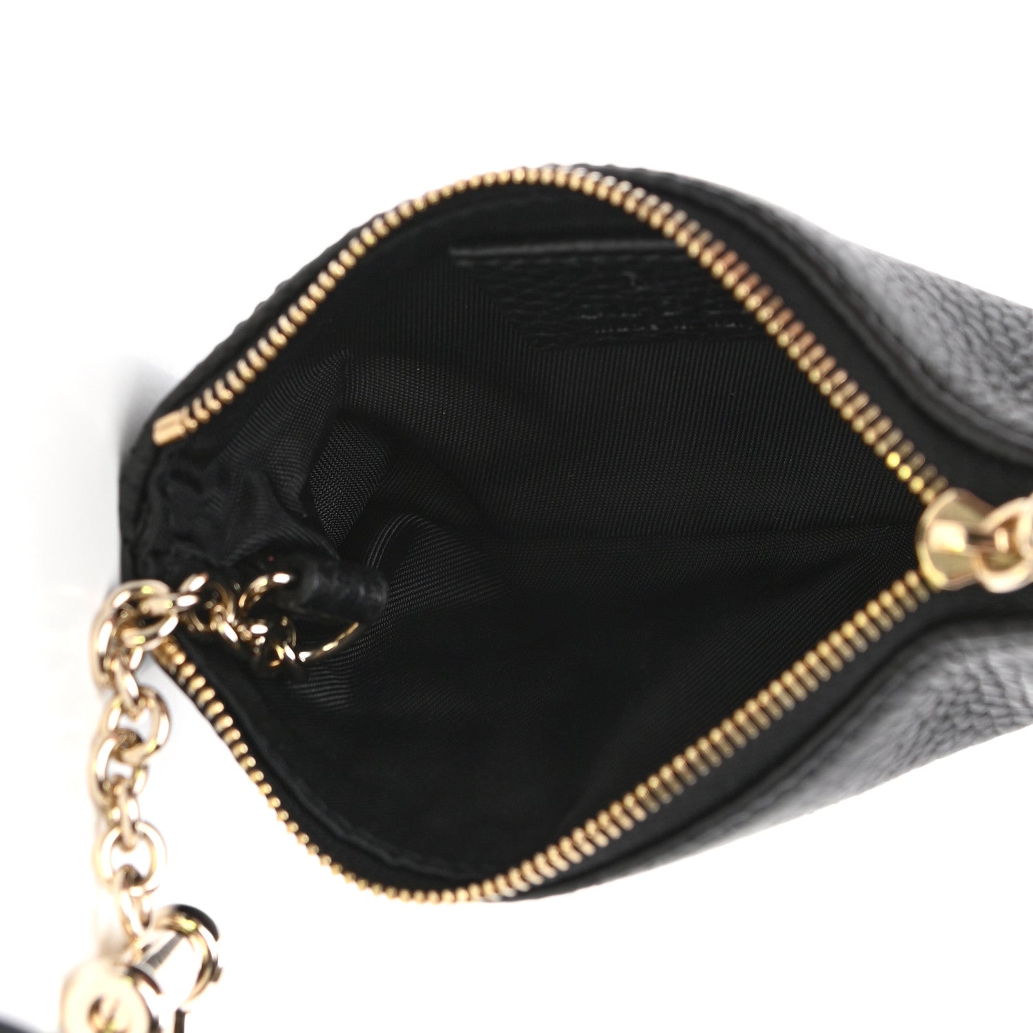 Gucci Pebbled Calfskin Soho Key Case Black 5 of 7