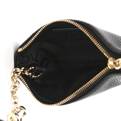 Gucci Pebbled Calfskin Soho Key Case Black 5 of 7