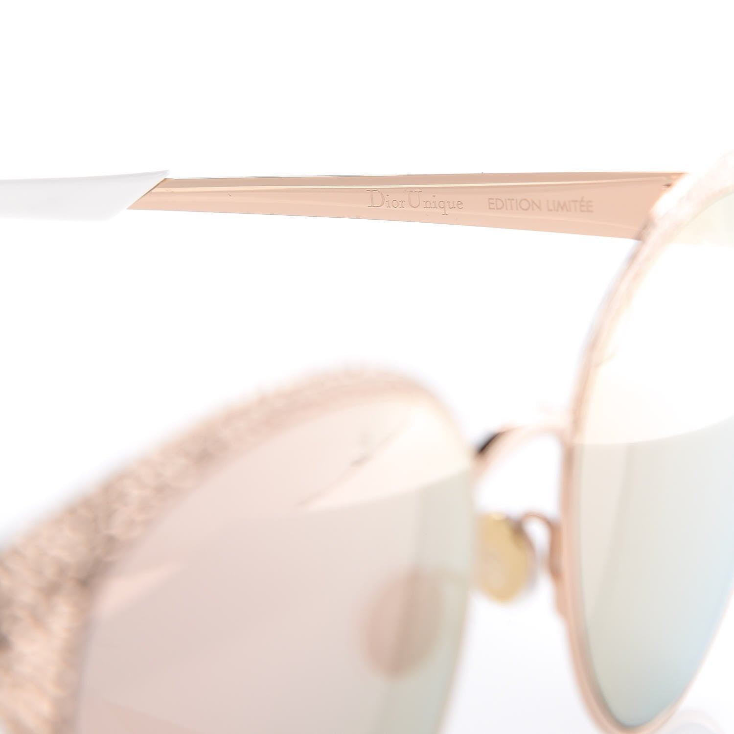 Christian Dior Metal Mirrored Unique Limited Edition Sunglasses Gold 5 of 9