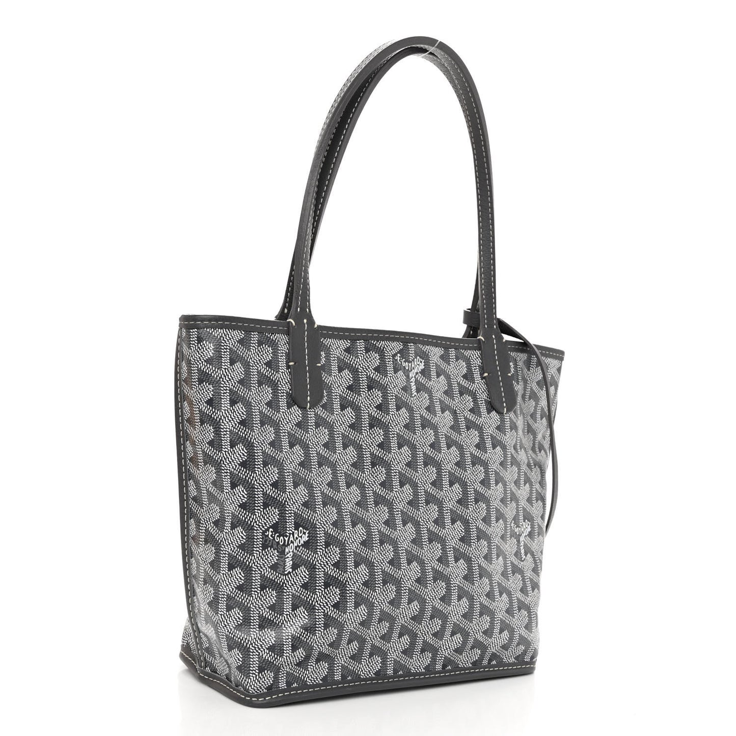 Goyardine Reversible Mini Anjou Grey
