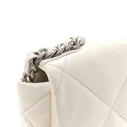 Chanel Lambskin Quilted Medium Chanel 19 Flap White 14 of 16
