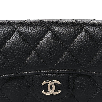 Chanel Caviar Quilted Flap Card Holder Black 9 of 12
