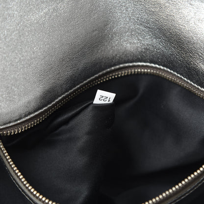 Miu Miu Nappa Matelasse Crystal Flap Clutch Cromo 8 of 13