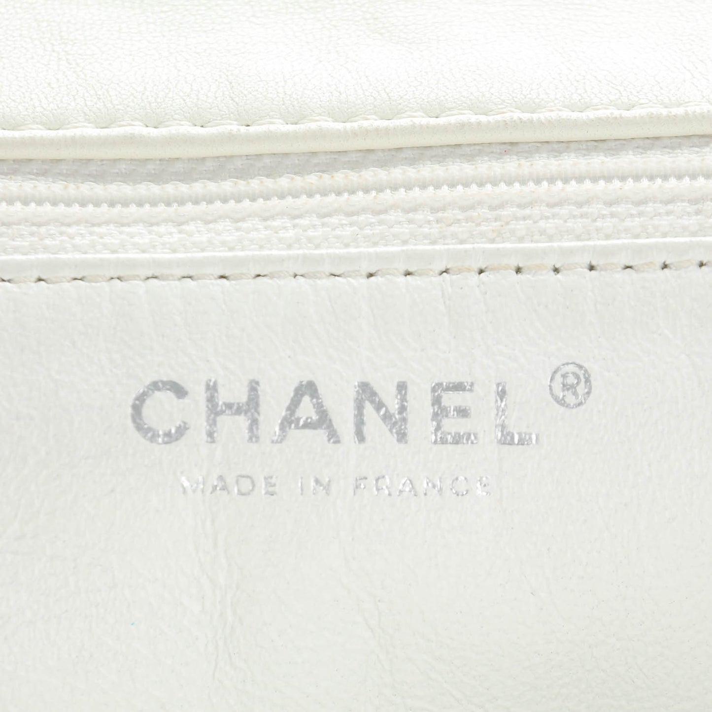 Lambskin Sensual Accordion Flap White