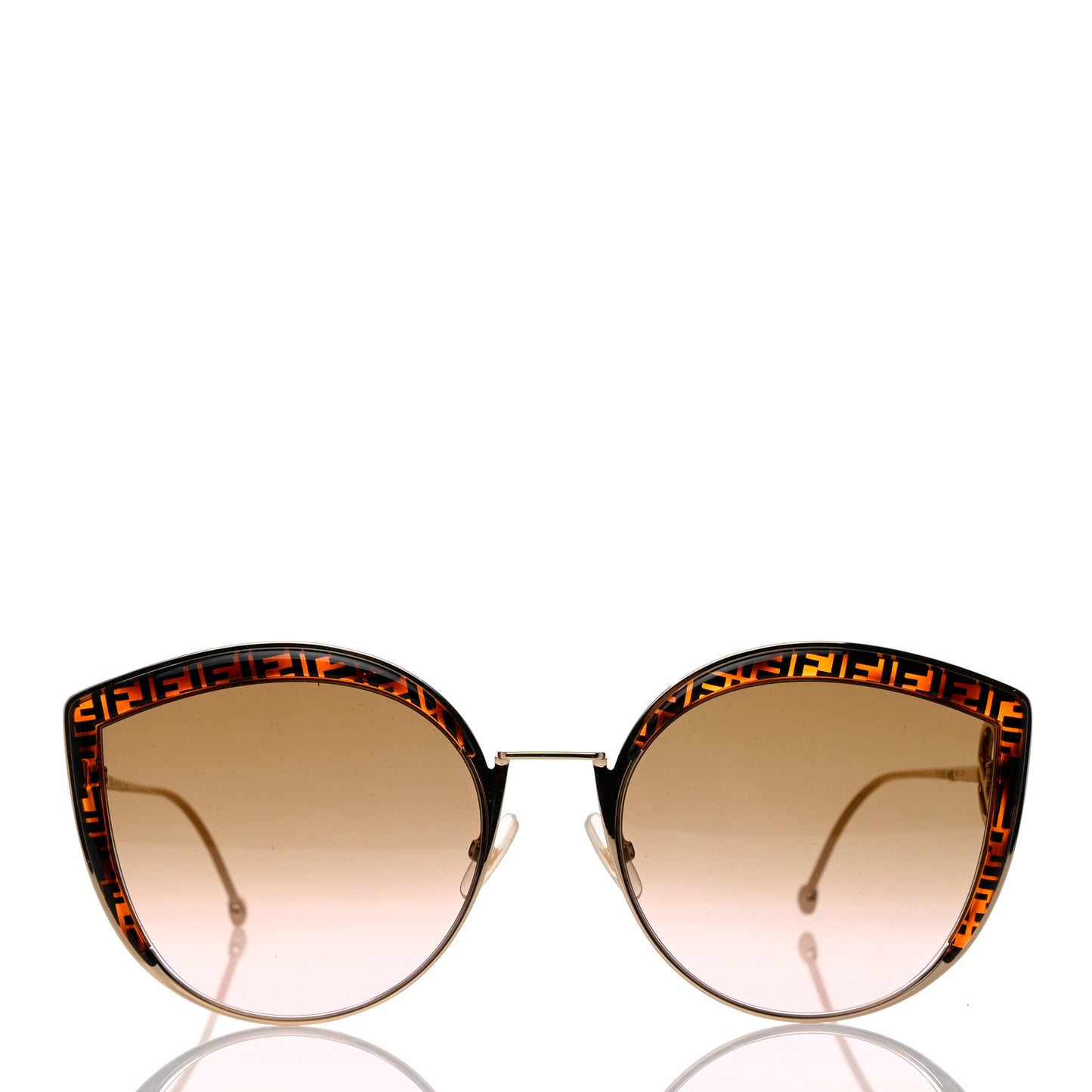 Metal Acetate F is Fendi FF Cat Eye Sunglasses FF 0290/S Gold