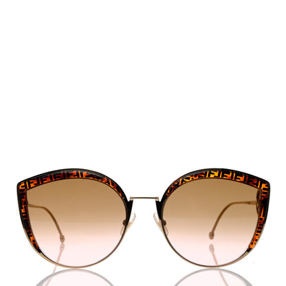 Fendi Metal Acetate F is Fendi FF Cat Eye Sunglasses FF 0290/S Gold 2 of 7