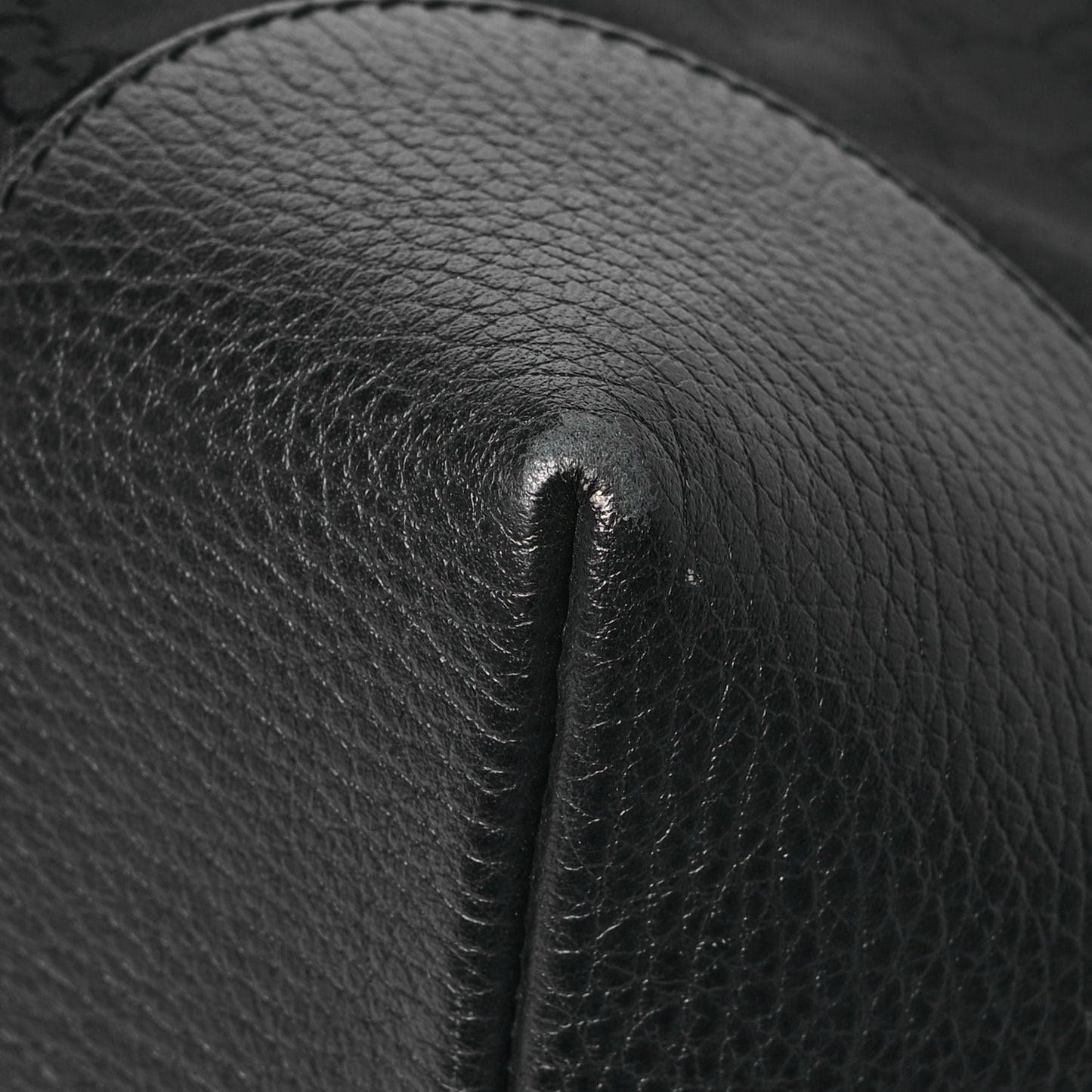 Nylon Monogram Medium Handle Vertical Tote Black