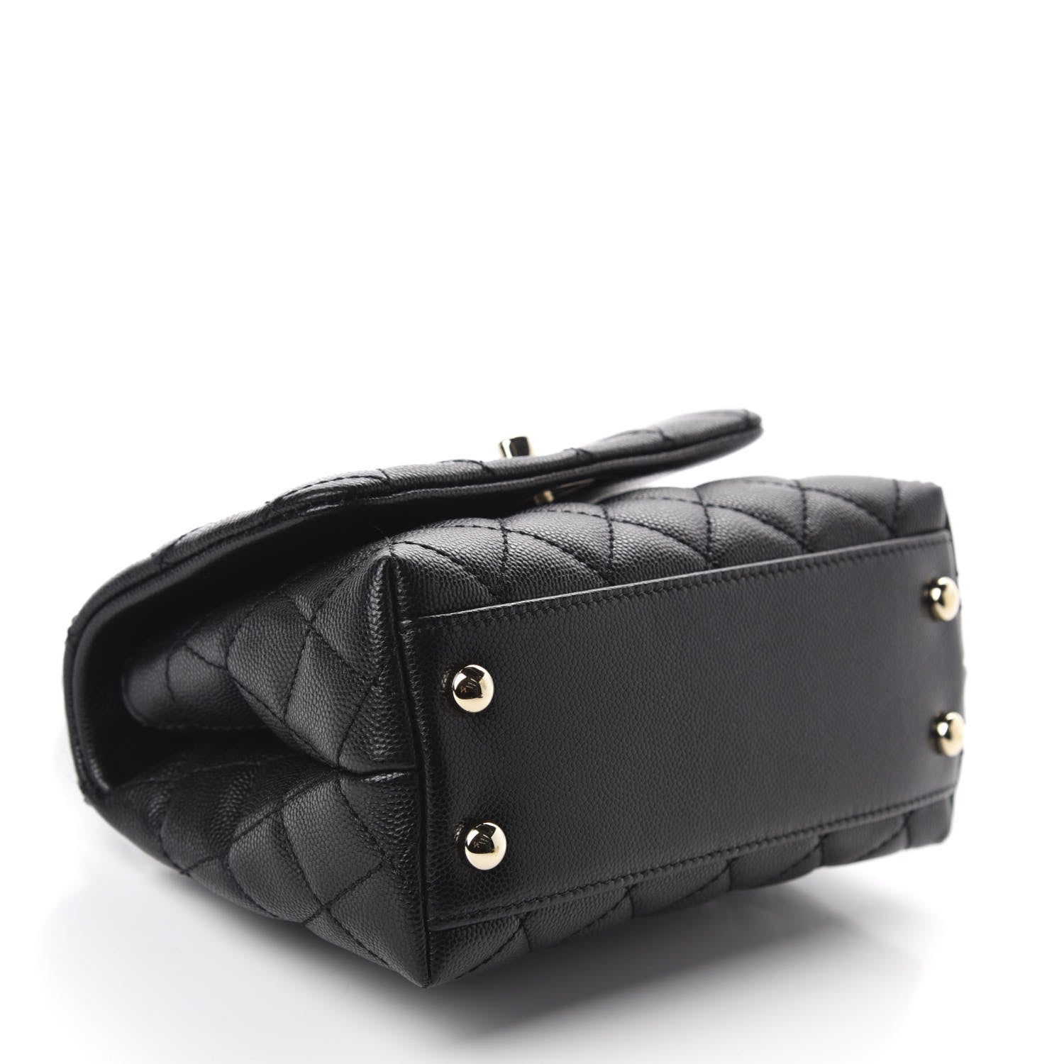 Chanel Caviar Quilted Extra Mini Coco Handle Flap Black 4 of 10