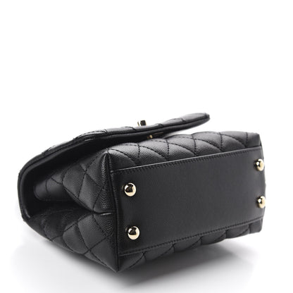 Chanel Caviar Quilted Extra Mini Coco Handle Flap Black 4 of 10