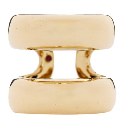 Roberto Coin 18K Yellow Gold Double Band Ring 54 6.75 1 of 5