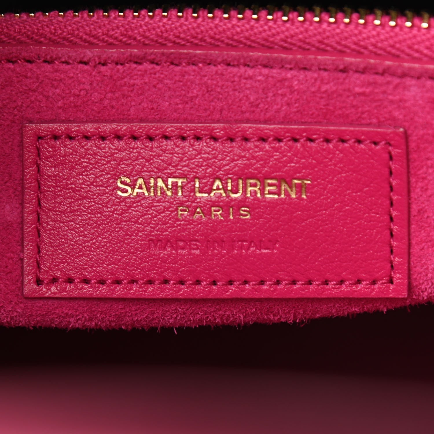 Saint Laurent Calfskin Small Sac De Jour Lipstick Fuchsia 6 of 22