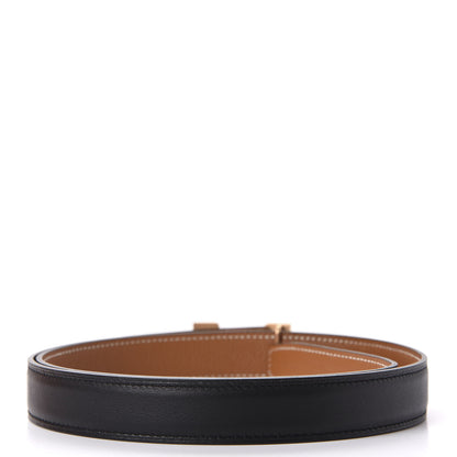 Hermes Swift Epsom 24mm Mini Martelee Constance Belt 85 Black Gold 2 of 4