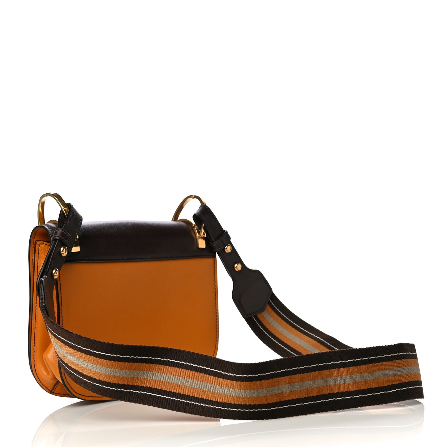 City Calf Pionniere Saddle Bag Ocra Cocco