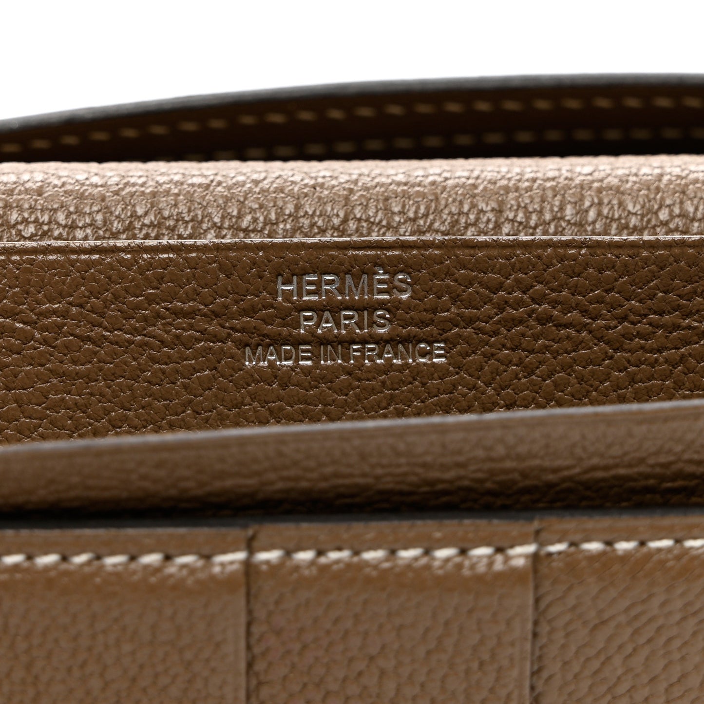 Chevre Mysore Bearn Gusset Wallet Etoupe