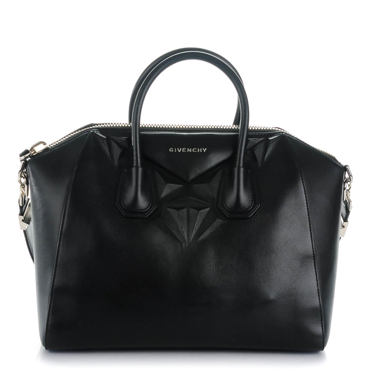 Calfskin 3D Stud Medium Antigona Black