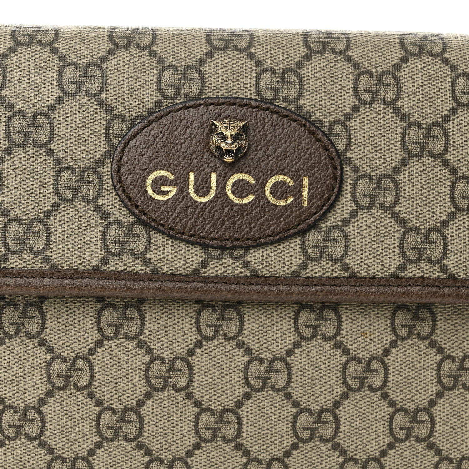 Gucci GG Supreme Monogram Neo Vintage Web Belt Bag Brown 8 of 10