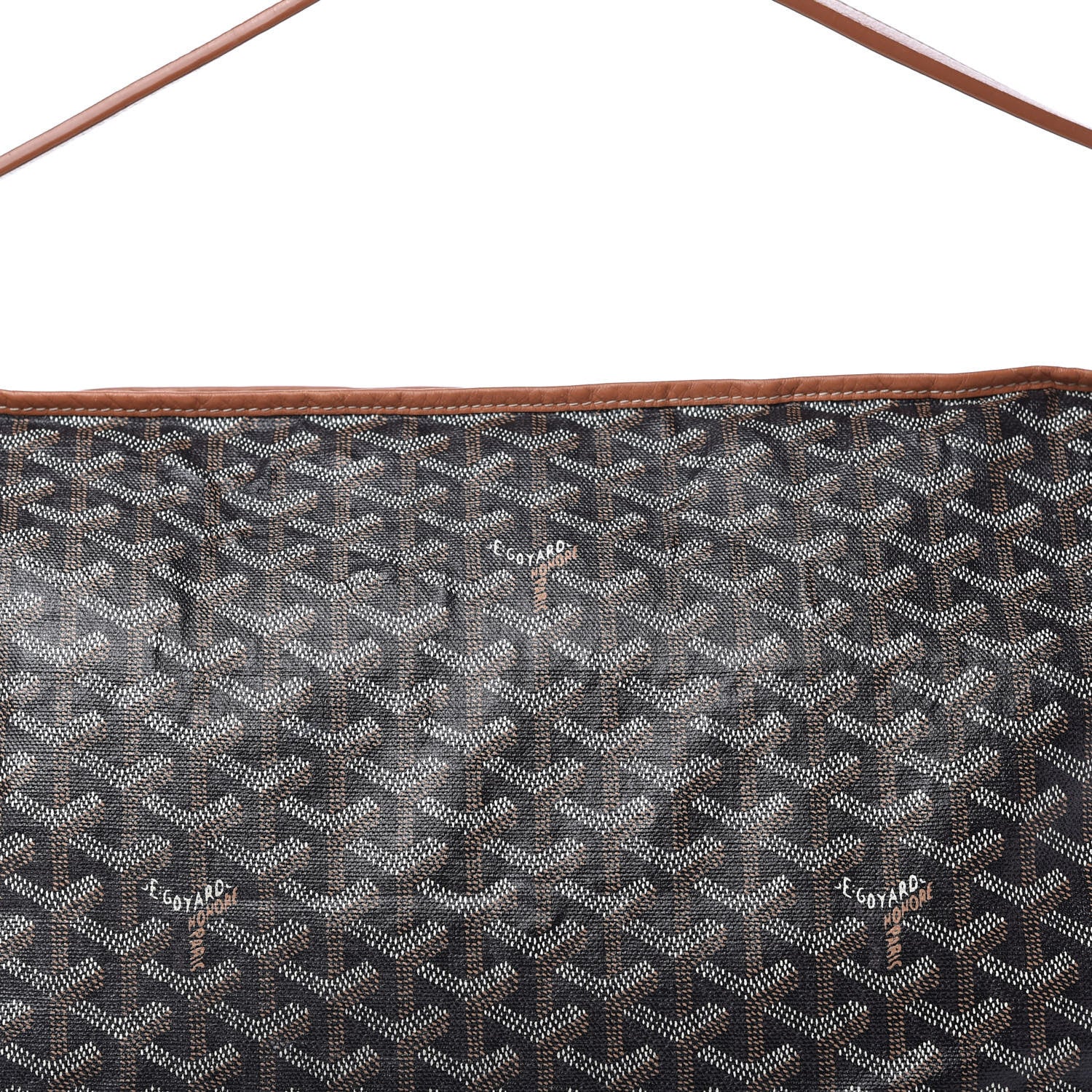 Goyard Goyardine Fidji Zip Hobo Black Gold 8 of 8
