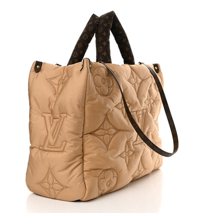 Louis Vuitton Econyl Monogram Pillow Giant Onthego GM Beige 3 of 9