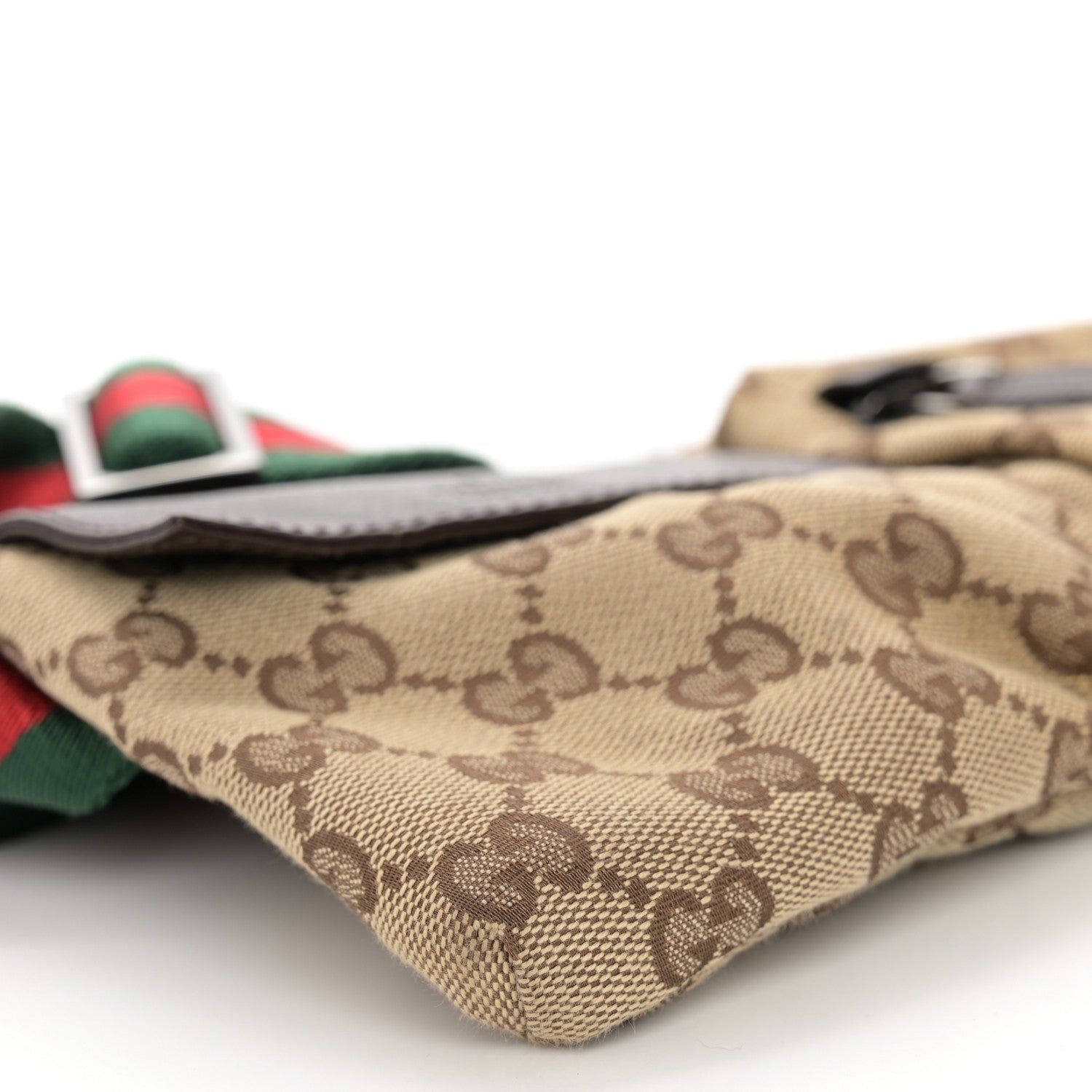 Gucci GG Monogram Double Pocket Belt Bag Dark Brown 10 of 13