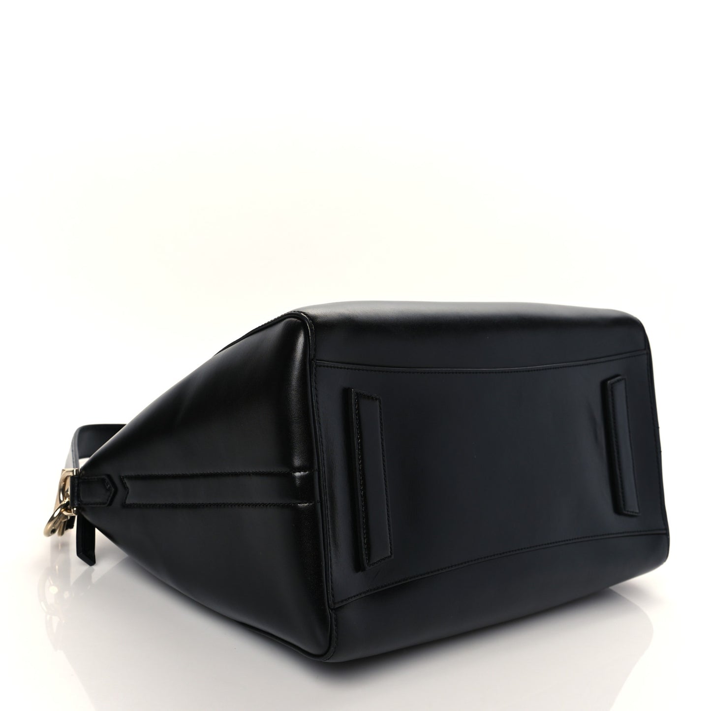 Shiny Lord Calfskin Medium Antigona Black