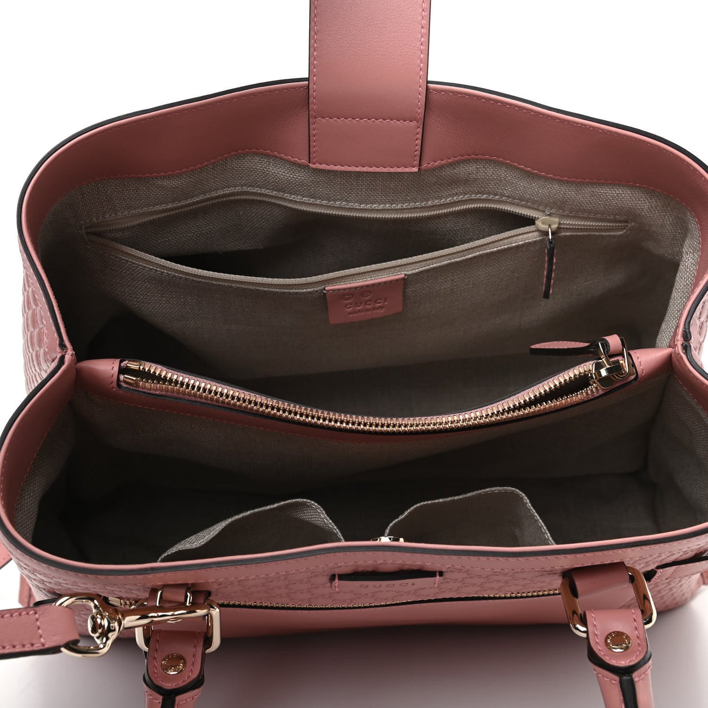 Soft Microguccissima Medium Tote Soft Pink