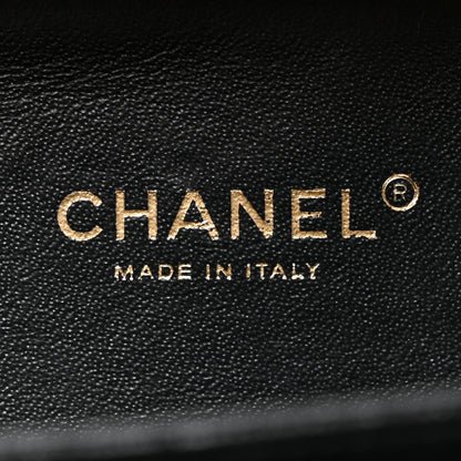 Chanel Caviar Quilted Small CC Filigree Vanity Case Beige Black 6 of 10