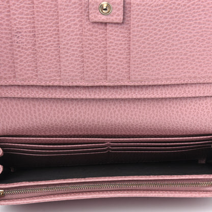 Gucci Dollar Calfskin Continental Wallet Soft Pink 4 of 5