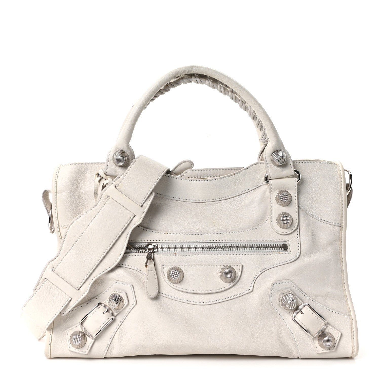 Balenciaga Agneau Giant 21 Silver Hardware City White Light 1 of 9