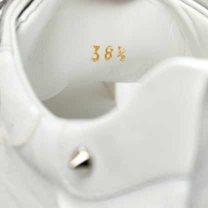 Christian Louboutin Transparent Mesh Patent Calfskin Sharkina Sneakers 38.5 White 9 of 9