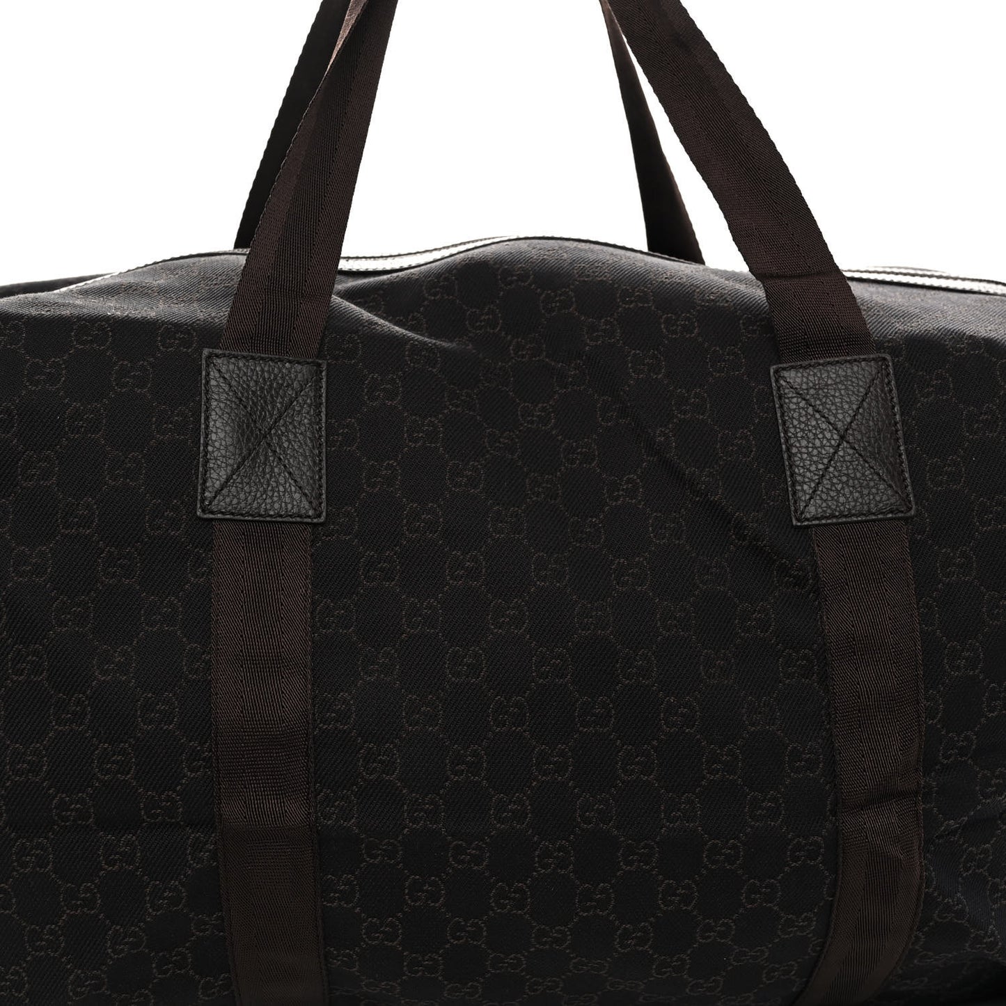 Denim Monogram Large Collapsible Carry On Duffle Bag Brown