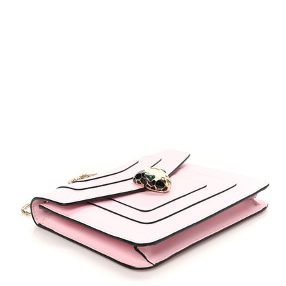 Bulgari Calfskin Small Serpenti Forever Snake Strap Crossbody Bag Light Pink 4 of 9