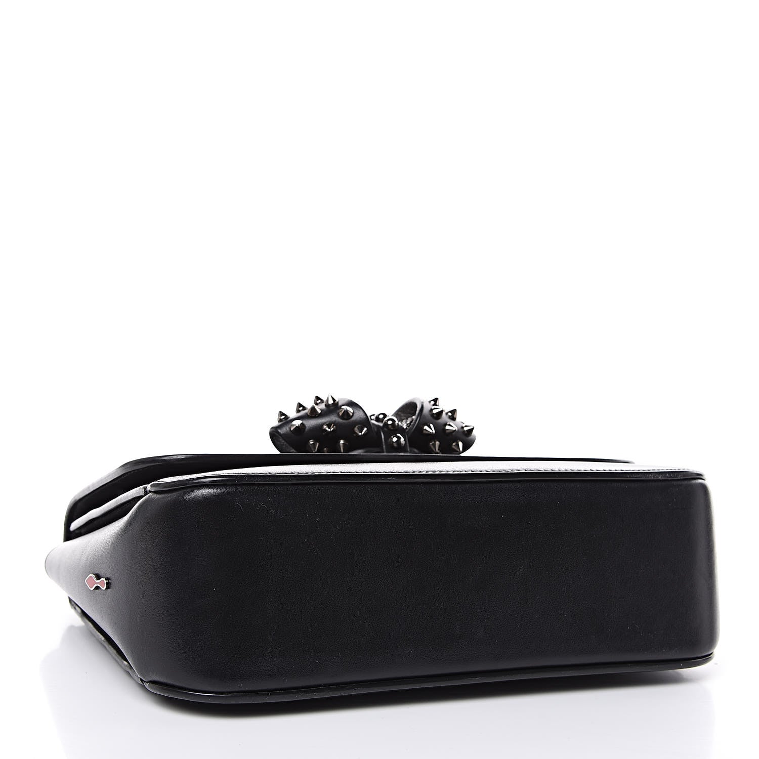 Christian Louboutin Calfskin Small Sweety Charity NV Shoulder Bag Black 4 of 9